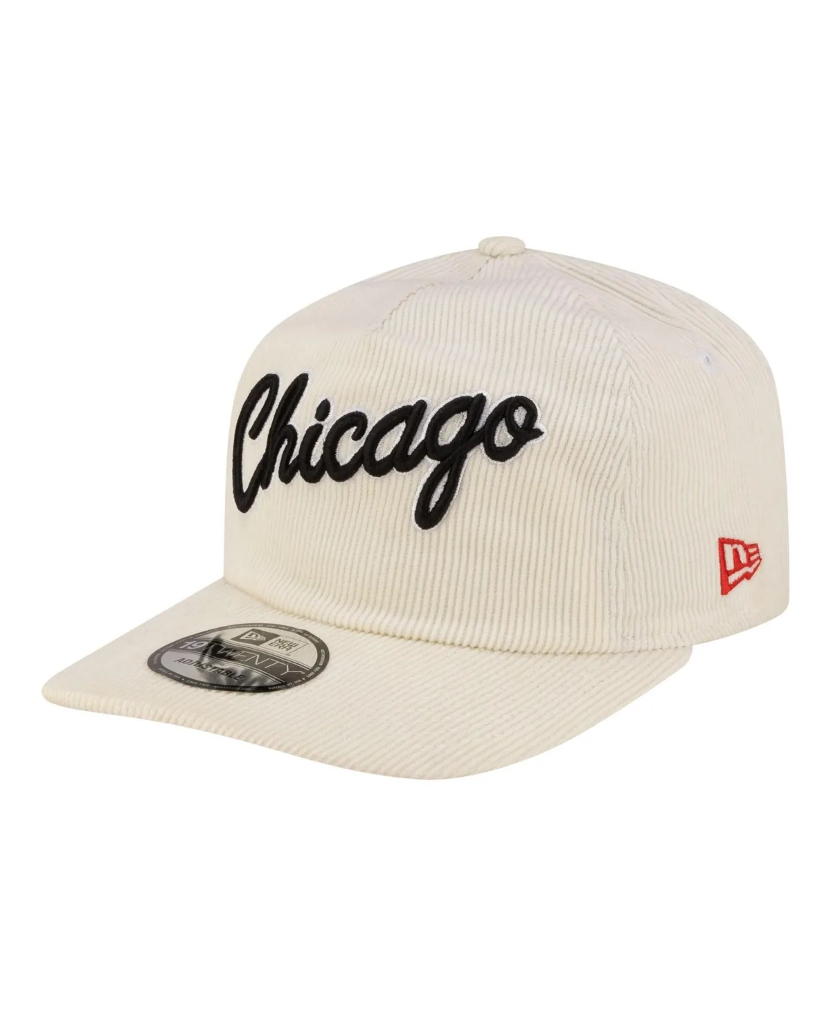 Chicago Bulls 19TWENTY 80s Chrome Corduroy Adjustable Hat by New Era