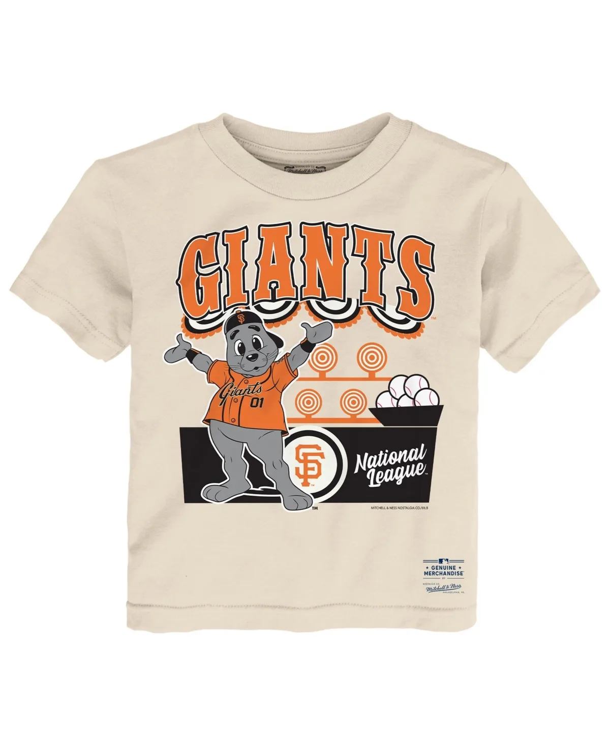 San Francisco Giants Step Back Up T-Shirt by Mitchell & Ness