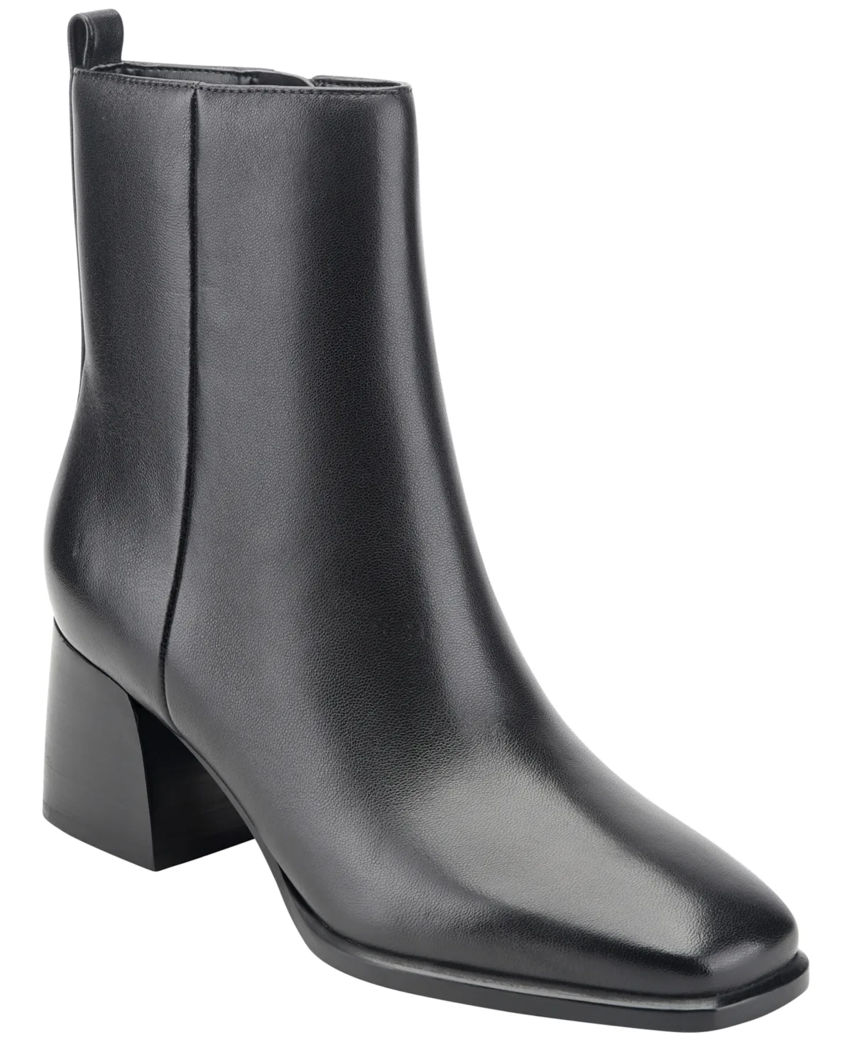 Milley Leather Block Heel Dress Booties