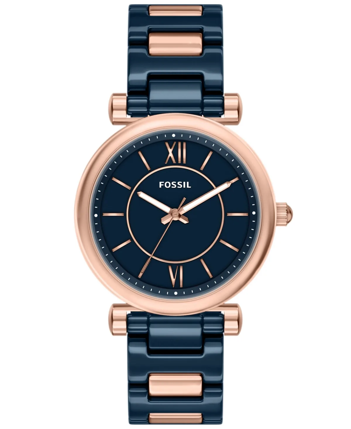 Carlie Quartz Water-Resistant Round Stainless Steel Bracelet Watch, 38mm by Fossil