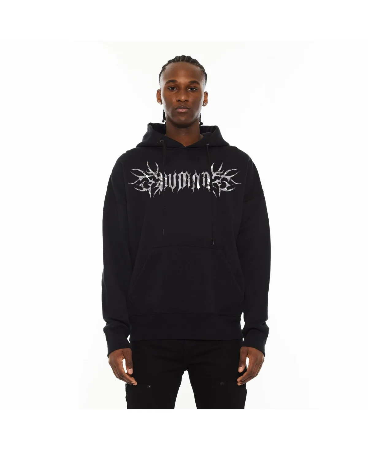 Hvman Chosen to Prevail x Cult Broken Hearts Graphic Pullover Hoodie by X