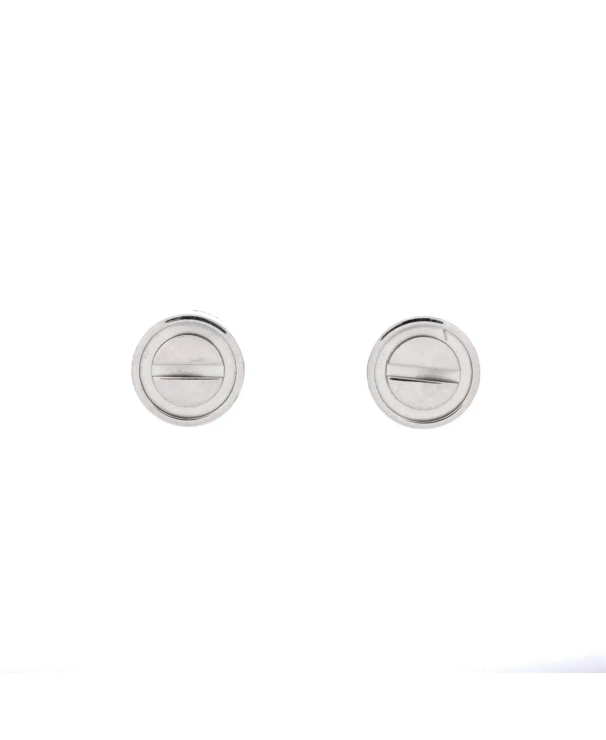 Pre-Owned Cartier Love Stud Earrings - 18k White Gold by Cartier's