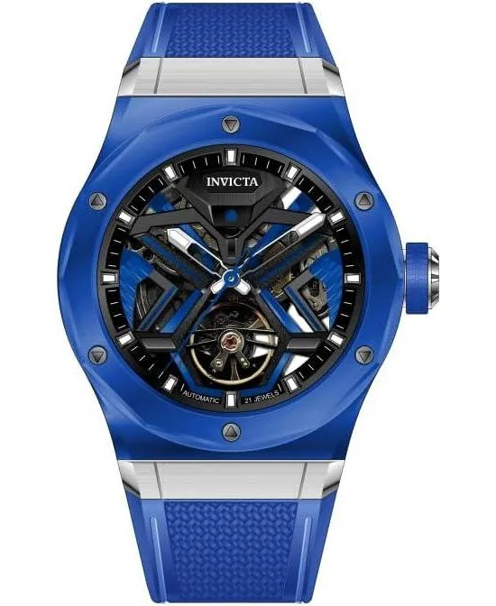 Mechanical Celestial 69543 Rubber Watch, Water Resistant 50 Meters, 45mm by Invicta