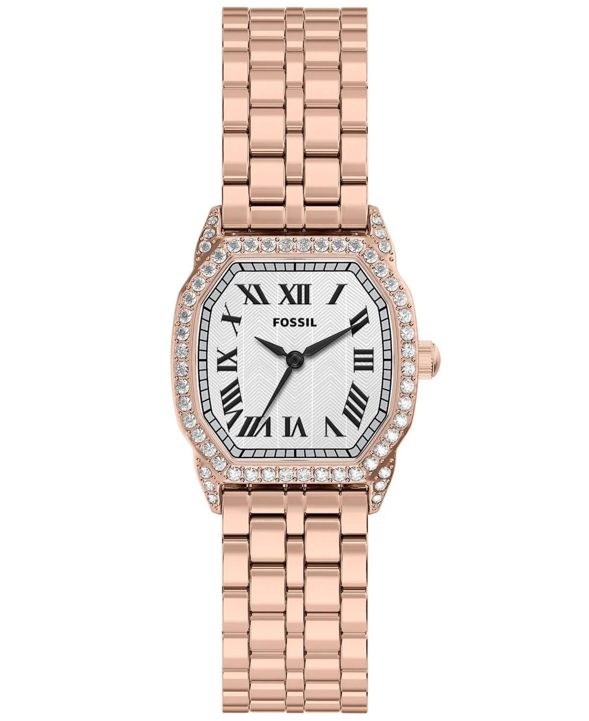 Quartz Harlow Stainless Steel Rose Gold Watch, 27mm