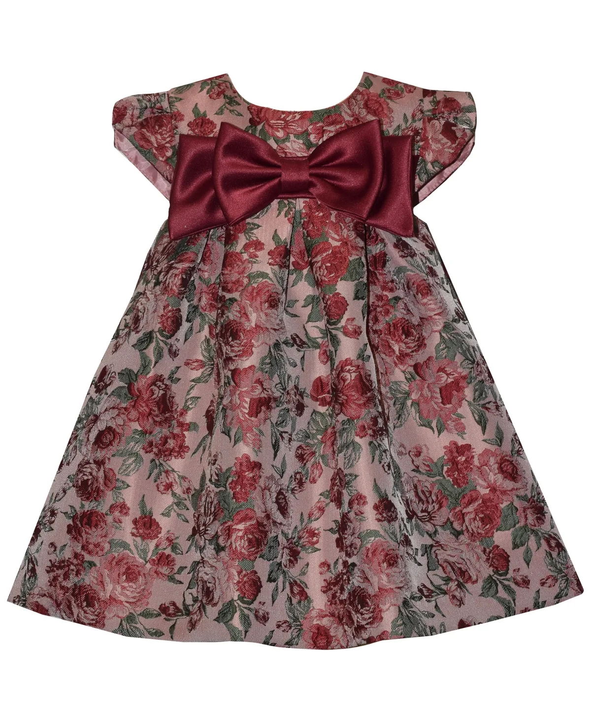 Floral Trapeze Party Dress with Coordinating Bloomer by Bonnie Baby