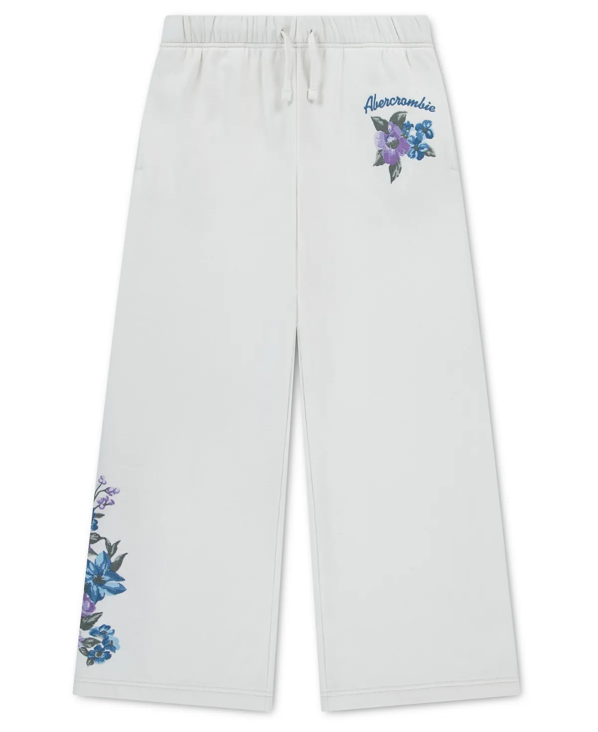Floral Low-Rise Baggy Fleece Pants by Abercrombie Kids