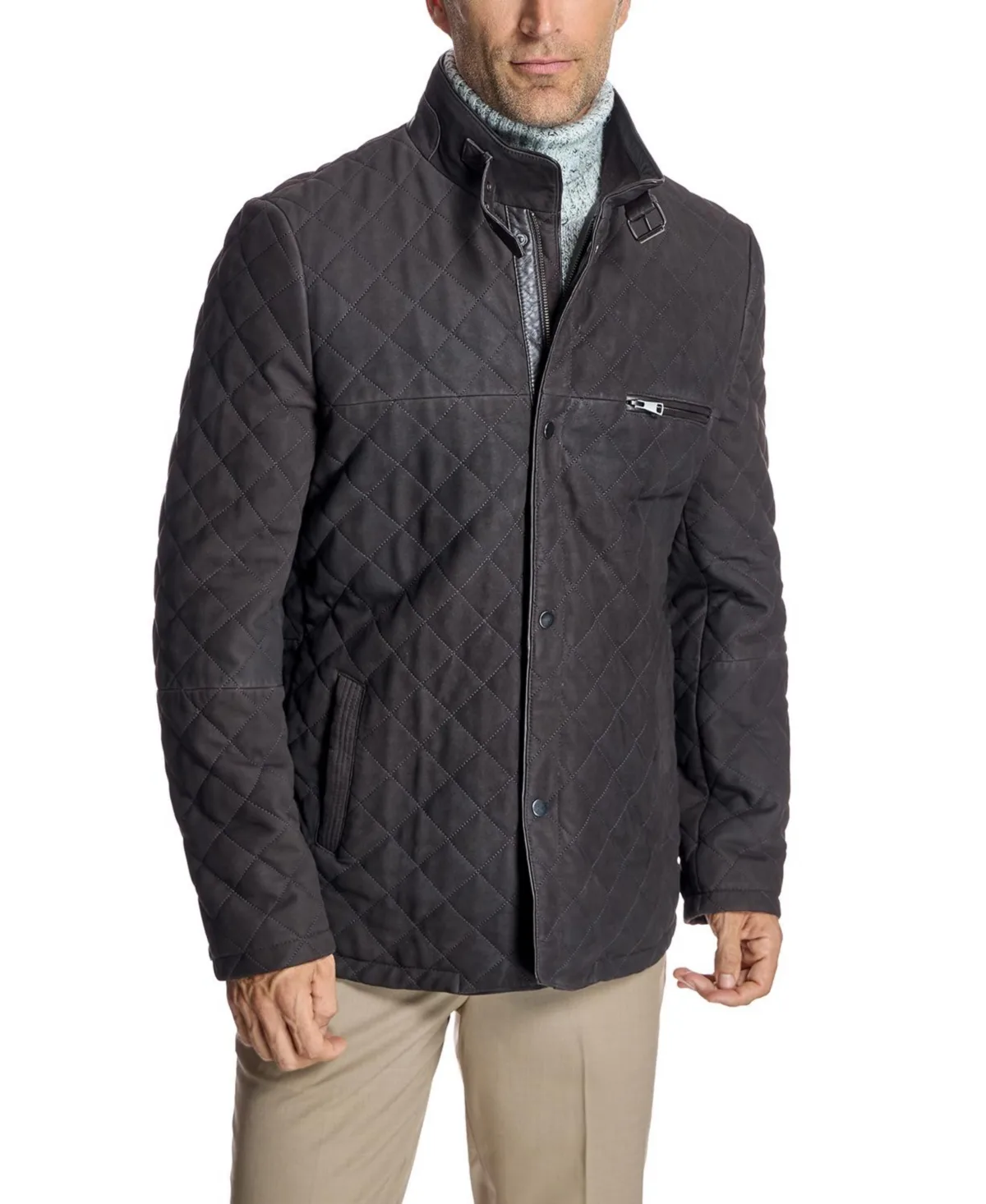 Maximilian Quilted Italian Leather Jacket by Julia & Stella by Maximilian