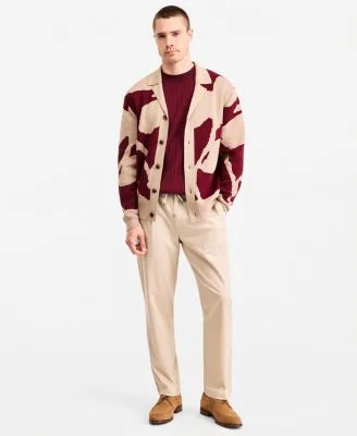 Camdem Long Sleeve Floral Button Sweater Grosvenor Short Sleeve Crewneck Sweater Hampstead Modern Fit Chino Solid Pants by Ted Baker