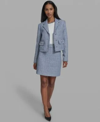 3 Button Jacket a Line Skirt by Karl Lagerfeld