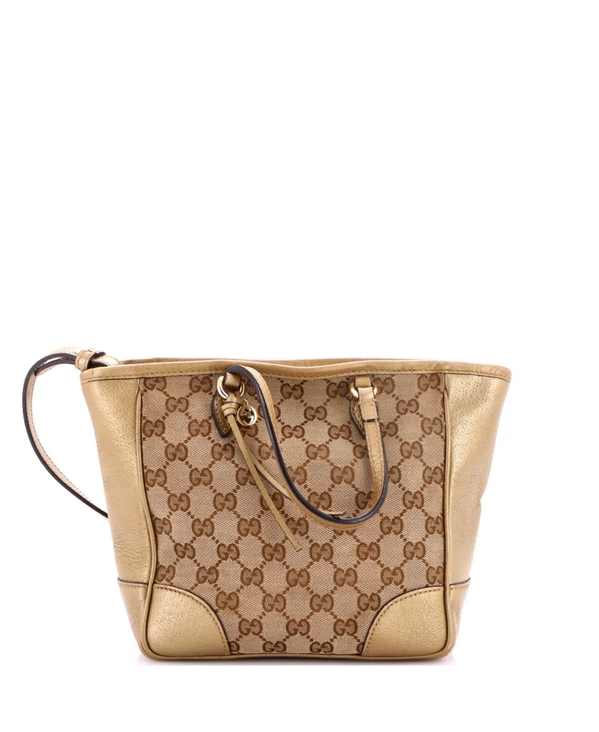 Pre-Owned Small Bree Convertible Tote Gg Canvas with Leather by Gucci