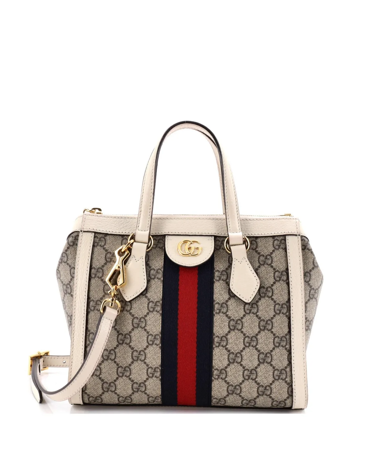 Pre-Owned Small Ophidia Top Handle Tote GG Coated Canvas