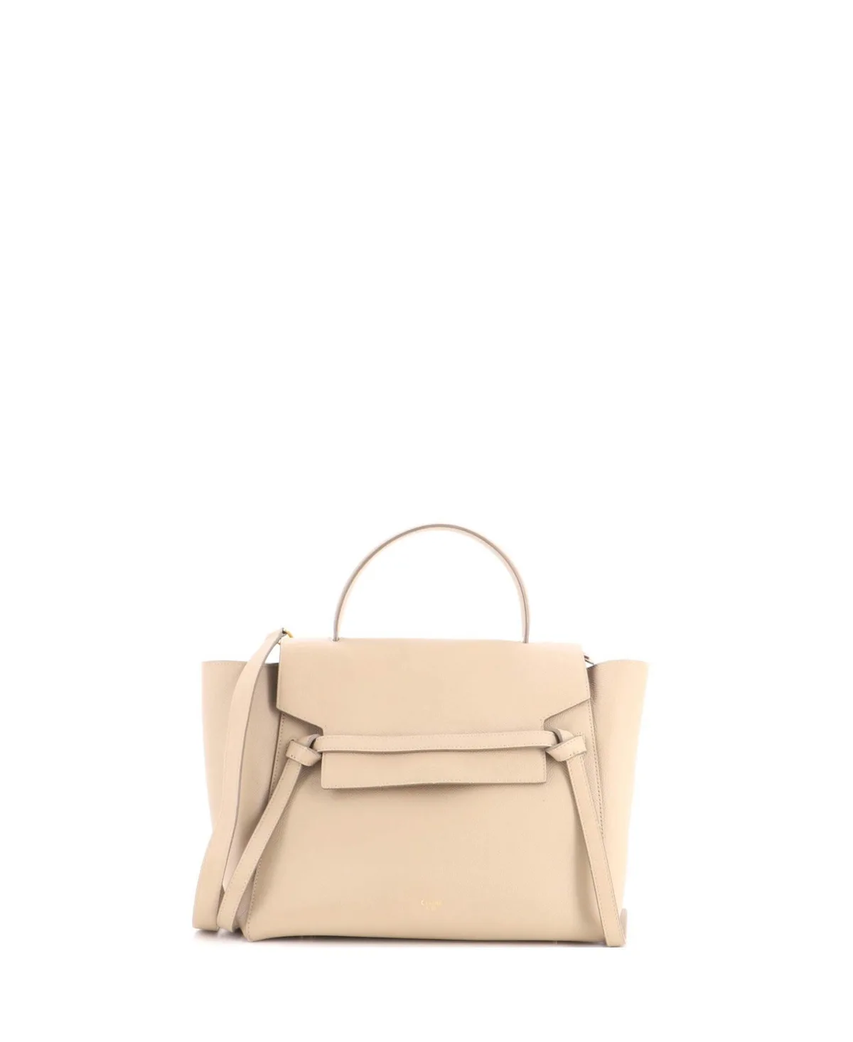 Pre-Owned Mini Belt Bag Textured Leather by Celine