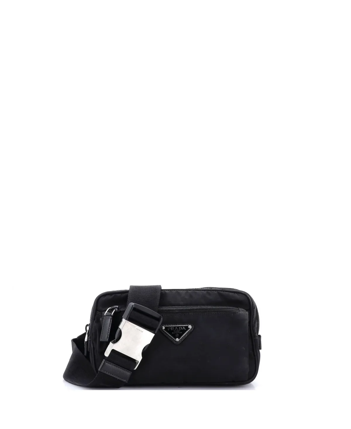 Pre-Owned Tessuto Small Zip Waist Bag by Prada