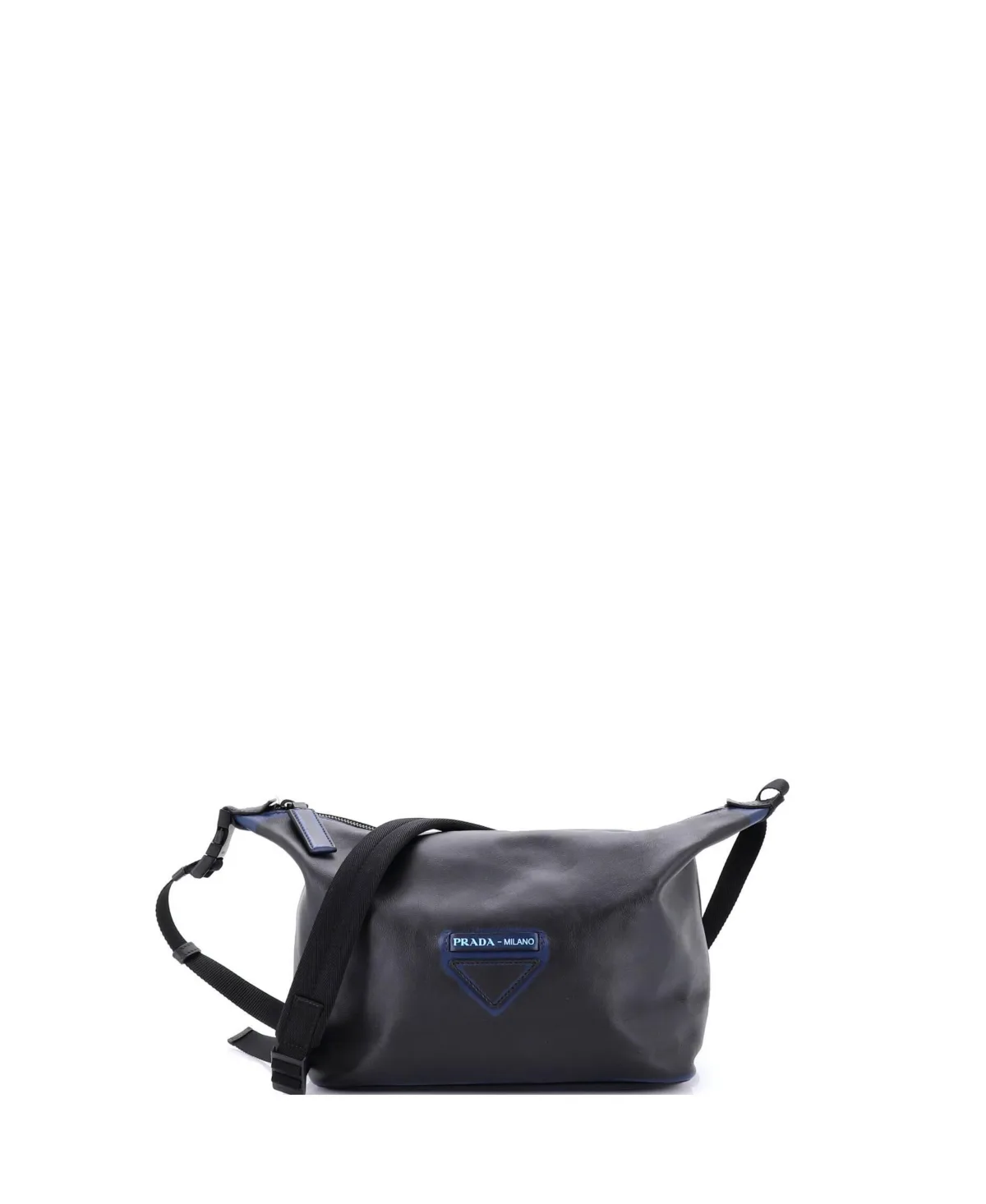 Pre-Owned Small Concept Hobo Calfskin by Prada