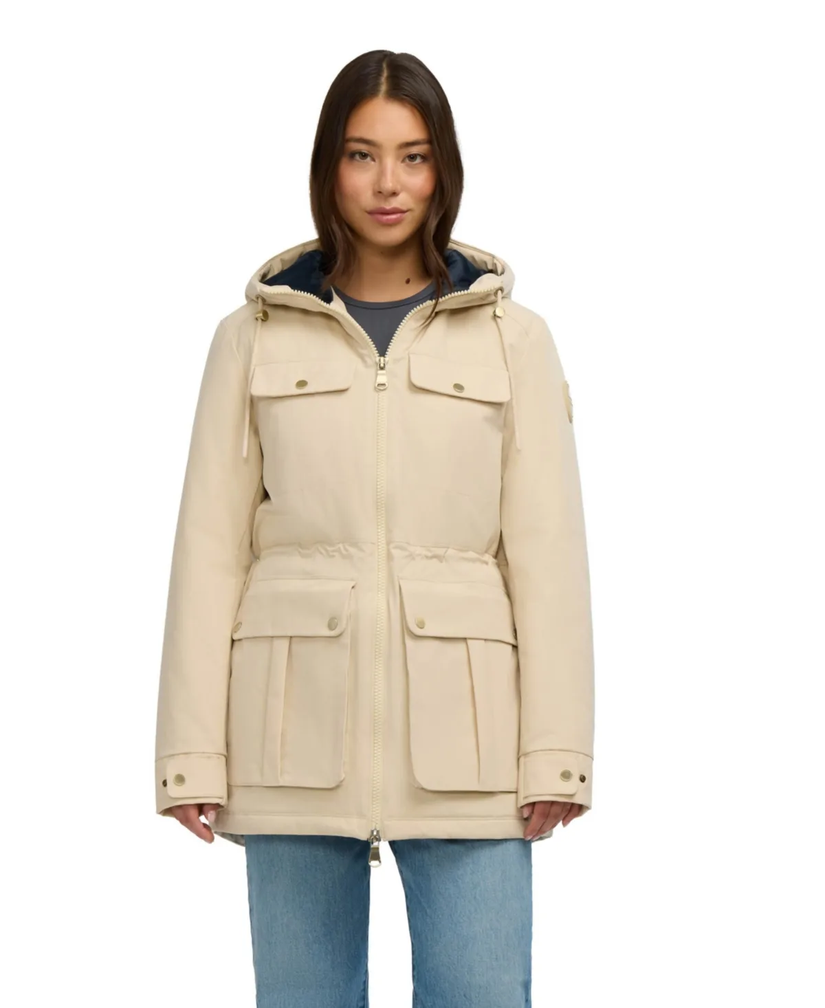 Lightweight Down-Alternative Water-Resistant Hooded Jacket by Pajar