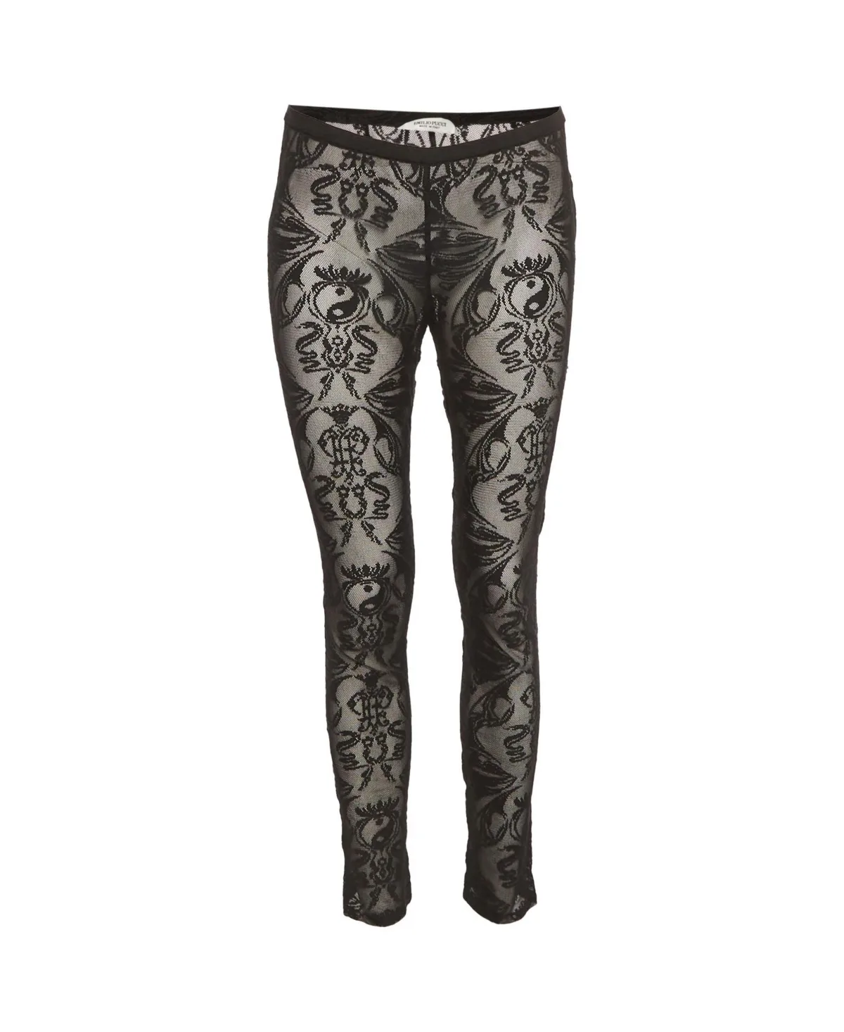 Pre-Owned Lace Straight Trousers by Emilio Pucci