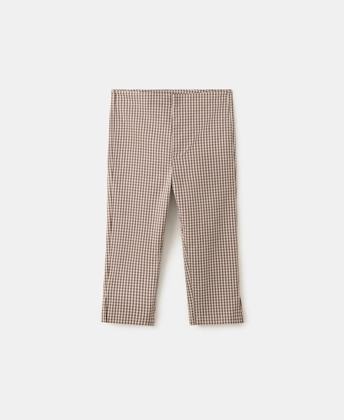 Gingham Capri Pants by Mango