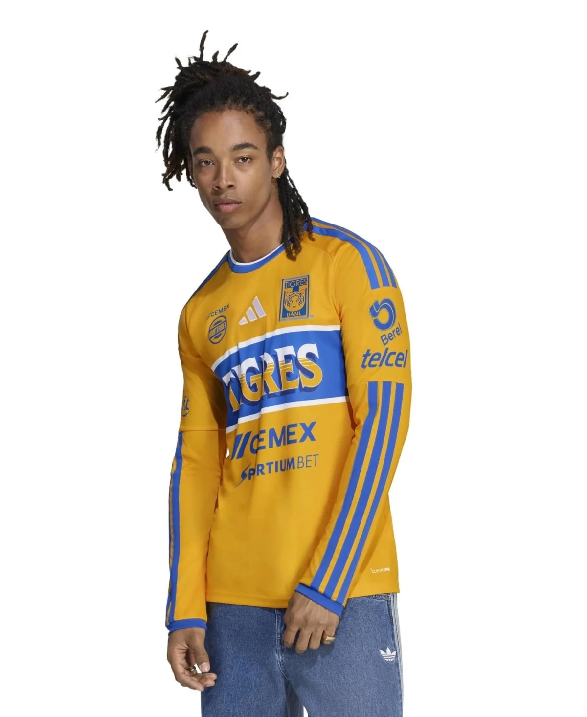 Tigres Uanl 2026/27 Home Replica Long Sleeve Jersey by adidas