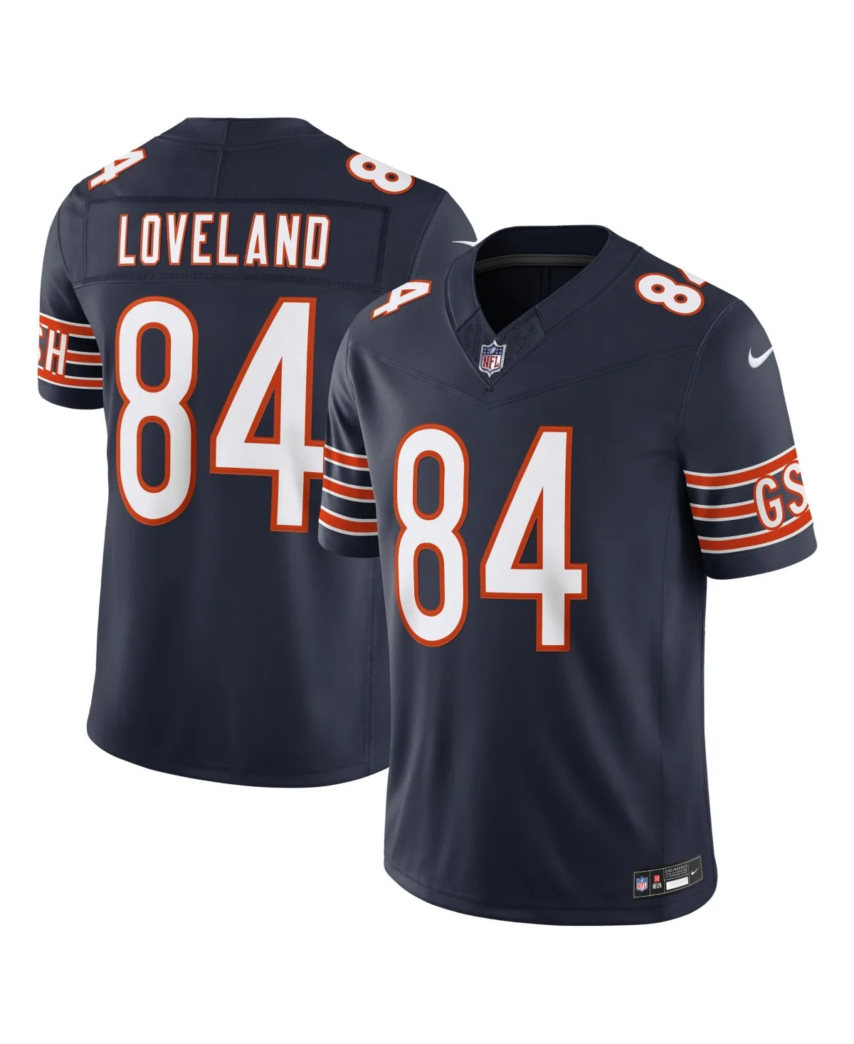 Colston Loveland Chicago Bears Team Vapor F.u.s.e. Stitched Limited Jersey by Nike