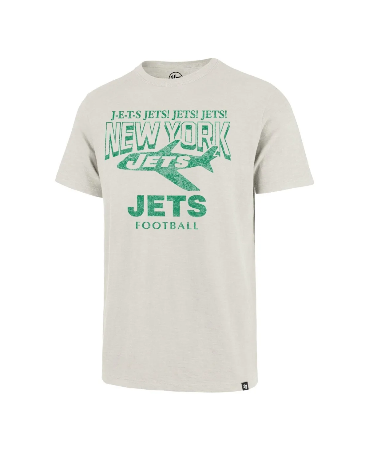 New York Jets Distressed Head on Scrum Slob T-Shirt by 47 Brand