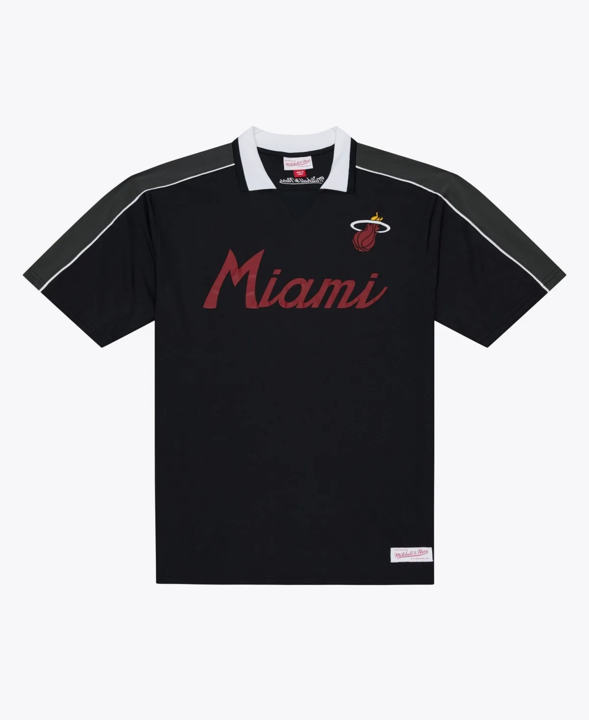 Miami Heat Logo Polo Shirt by Mitchell & Ness