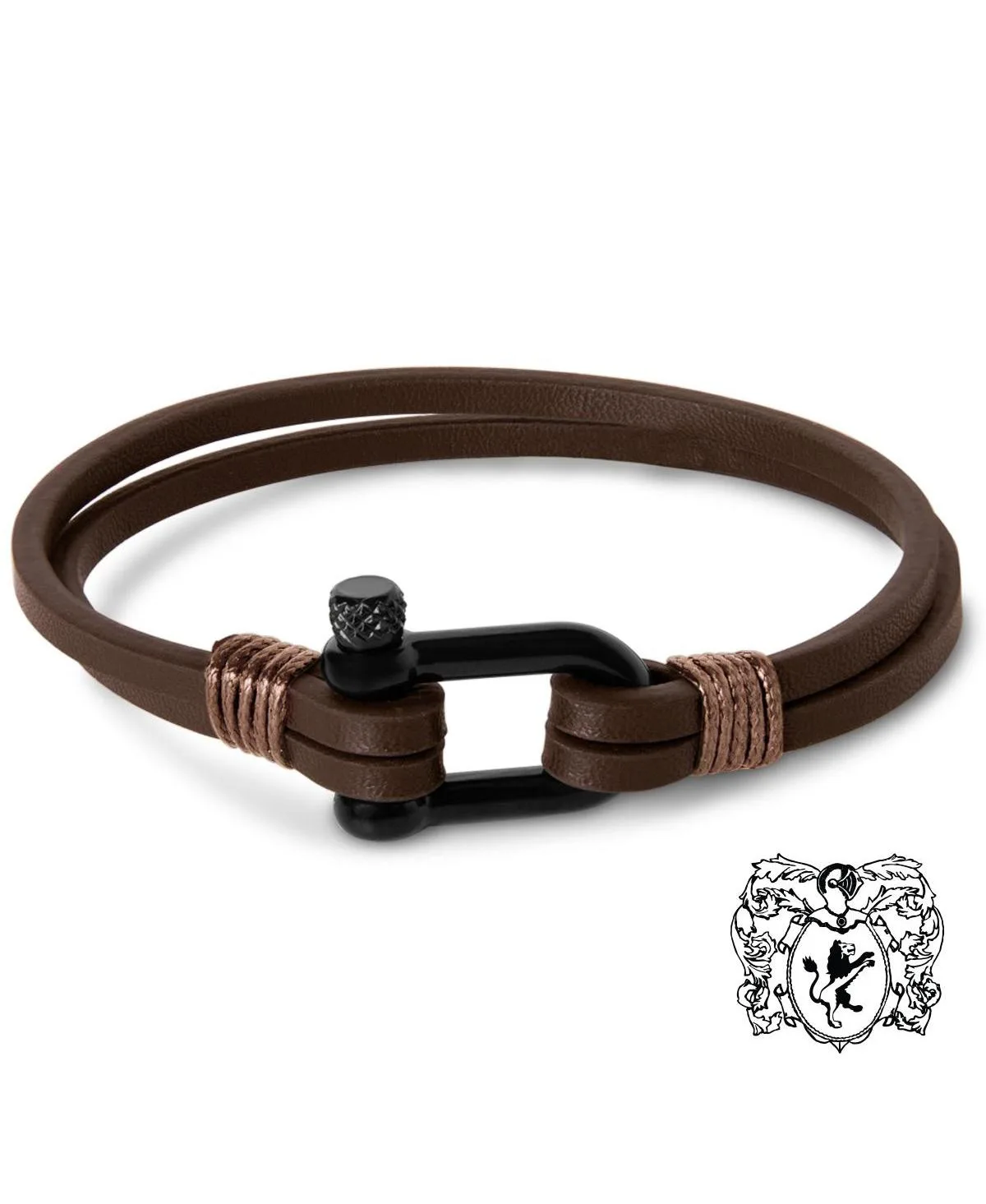 Paneled Leather Bracelet
