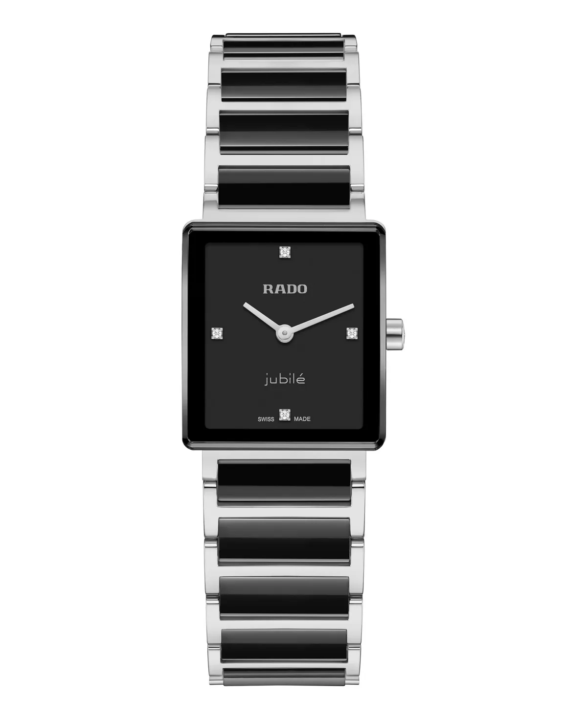 Swiss Quartz Integral Diamond Stainless Steel and Ceramic Watch 23mm by Rado