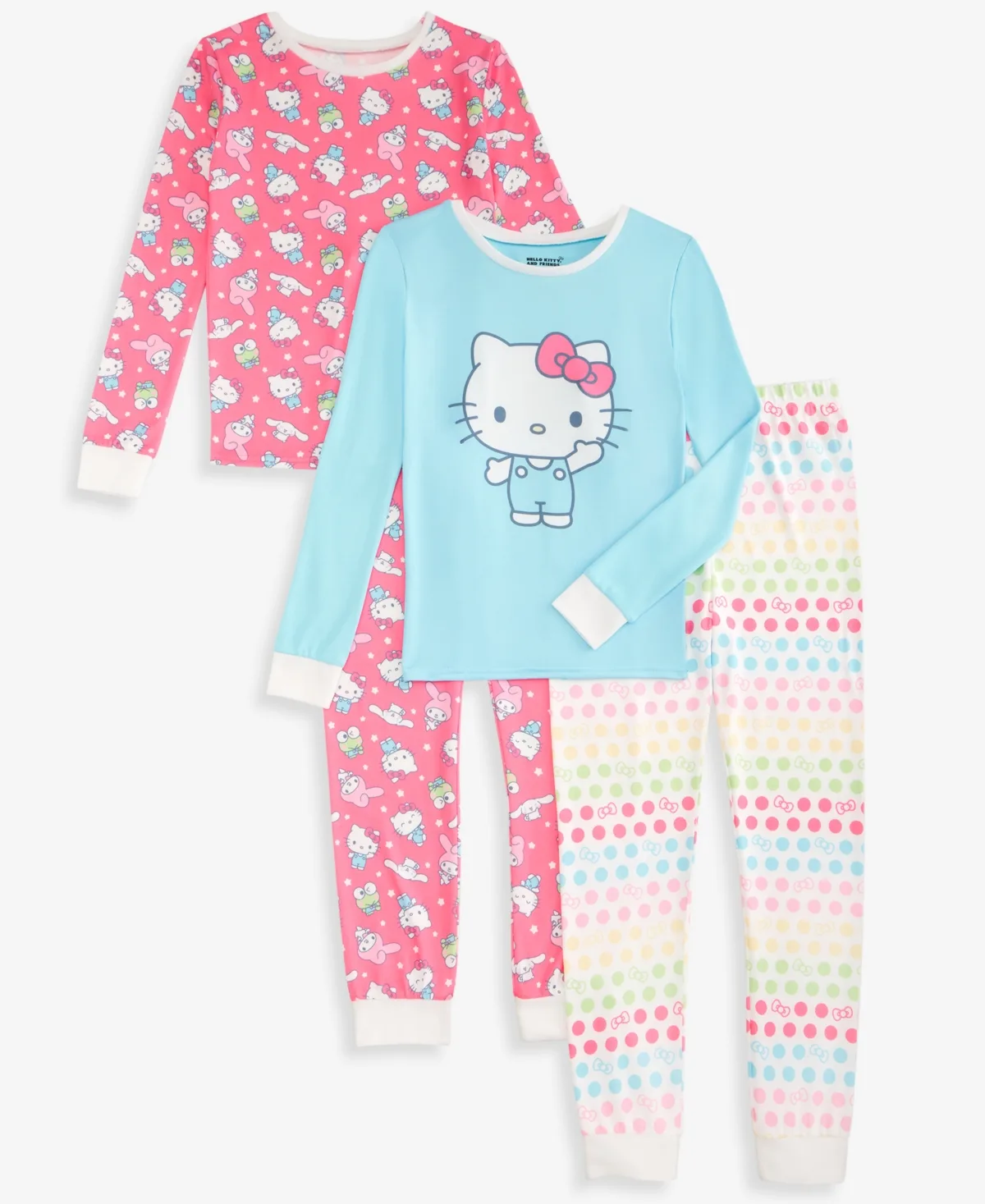 Hello Kitty Long-Sleeve Top and Pants, 4-Piece Set by Hello Kitty
