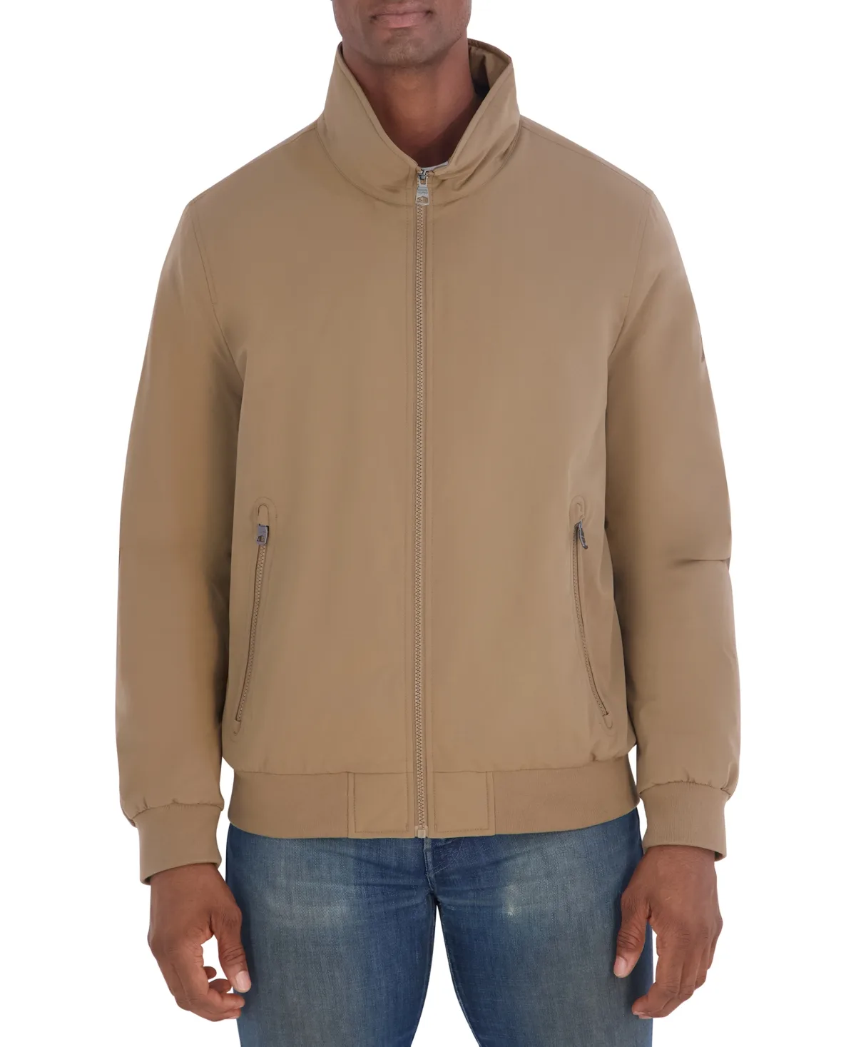 Fleece-Lined Regular-Fit Bomber Jacket