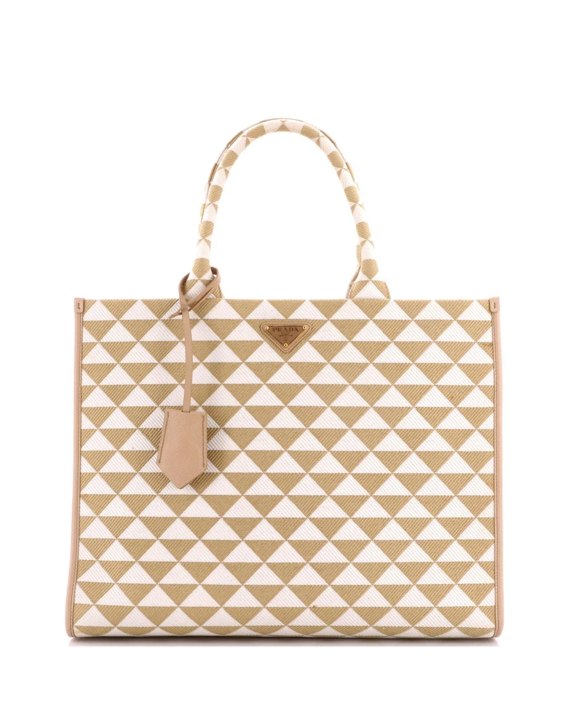 Pre-Owned Prada Large Symbole Shopper Tote Jacquard by Prada