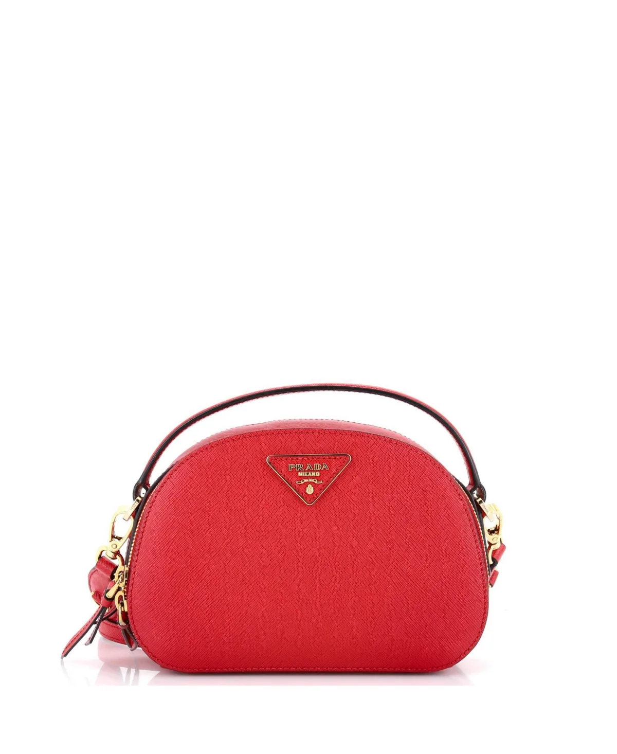 Pre-Owned Prada Small Odette Top Handle Bag Saffiano Leather by Prada