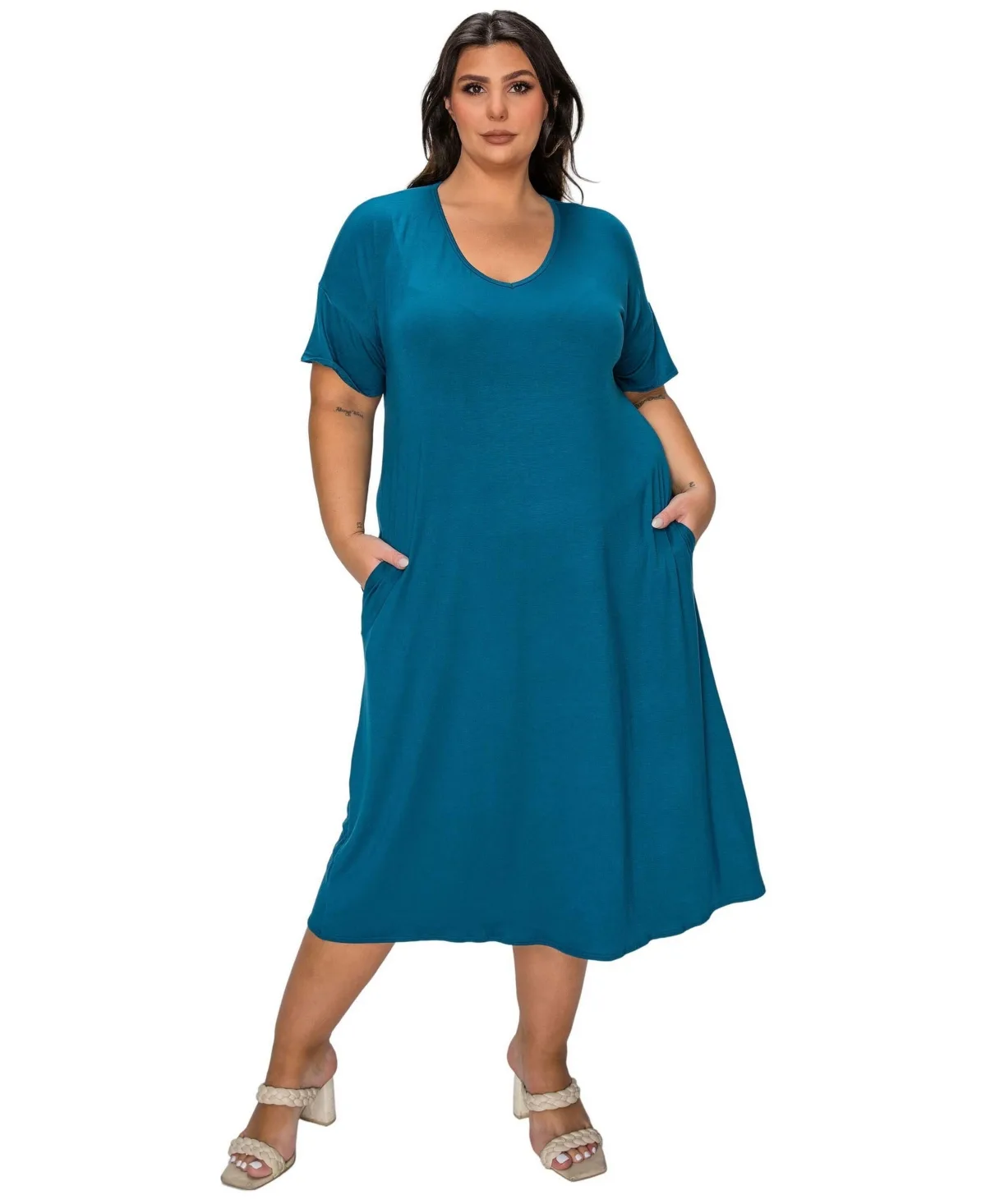 Olivia Pocket Midi Dress