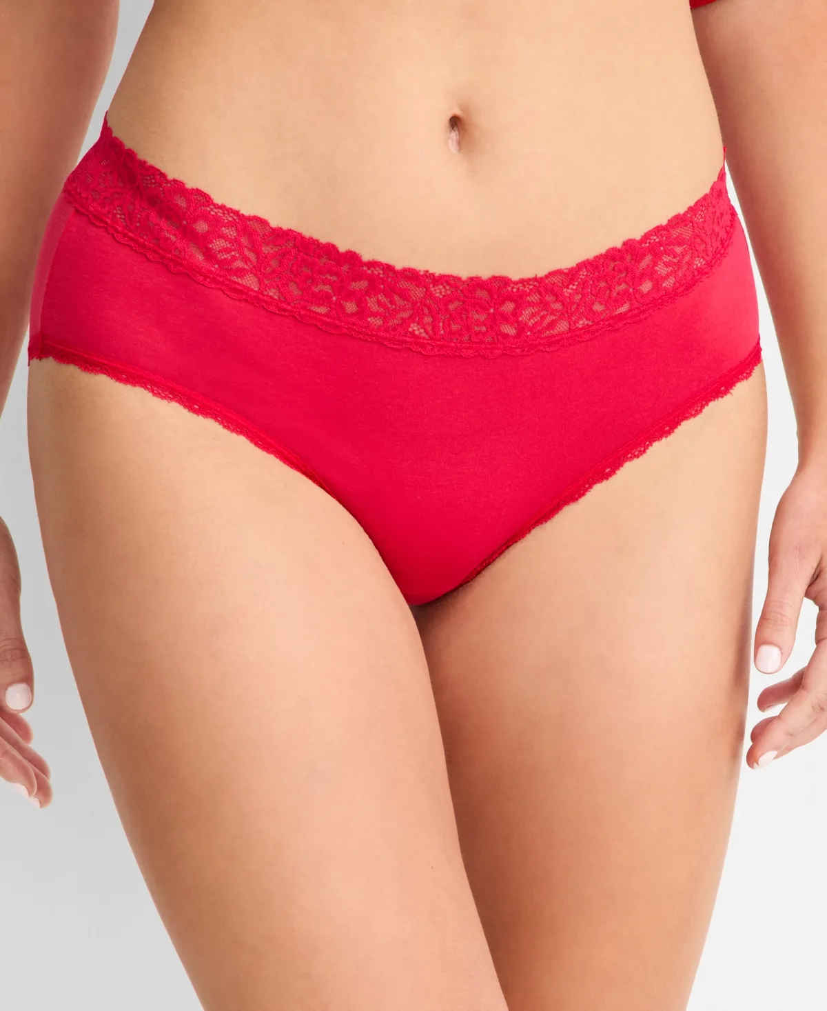 Cotton Blend Lace-Trim Hipster Underwear by Macy's