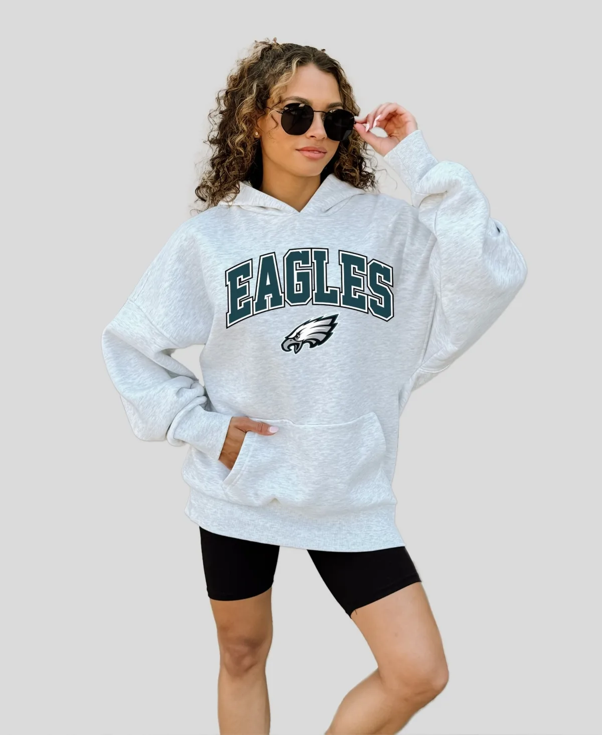 Philadelphia Eagles Fan Edition Graphic Relaxed-Fit Hooded Pullover by Gameday Couture