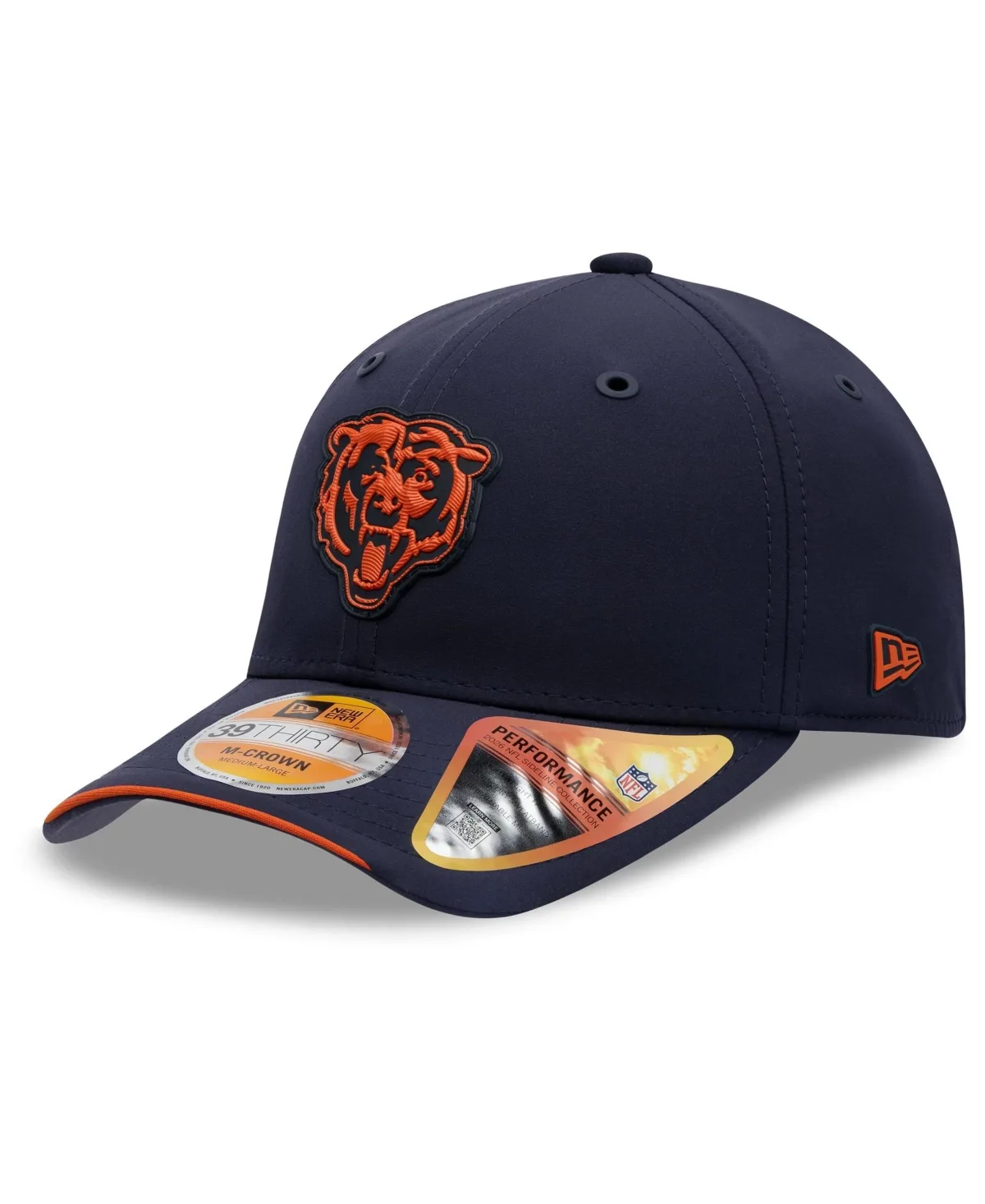 Chicago Bears 2026 Sideline 39THIRTY M-Crown Flex Hat by New Era