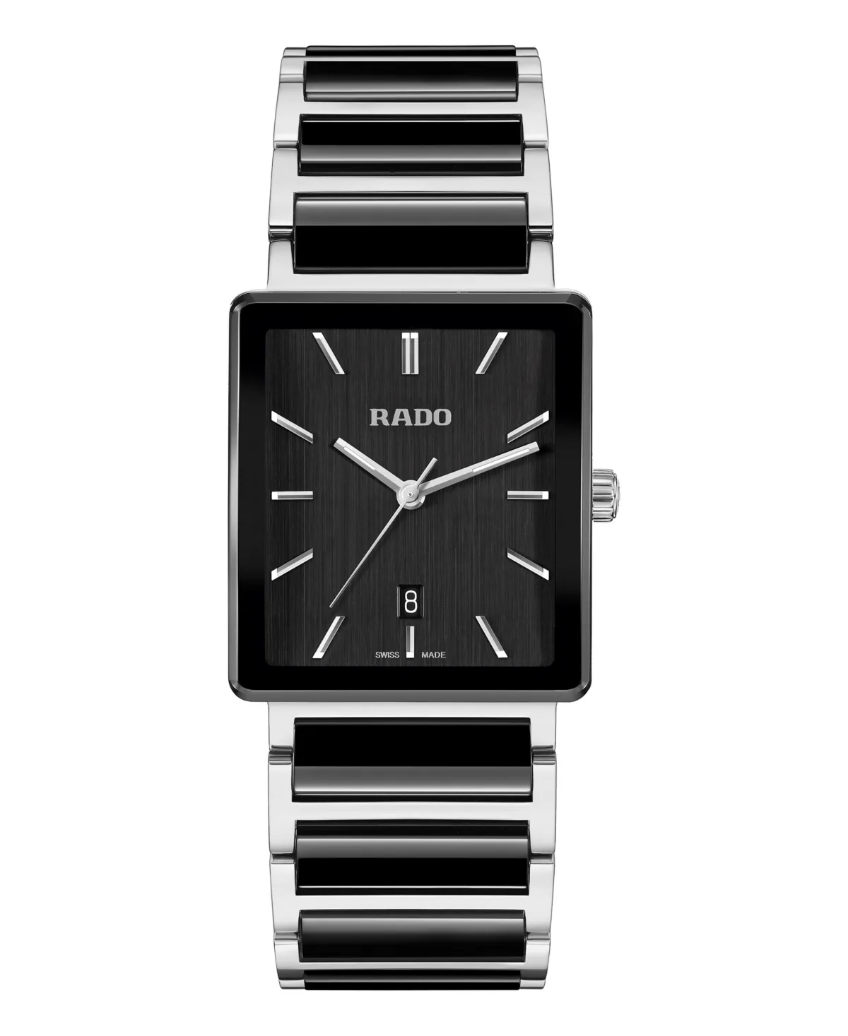 Swiss Quartz Integral Two-Tone Stainless Steel and Ceramic Bracelet Watch 31.5mm