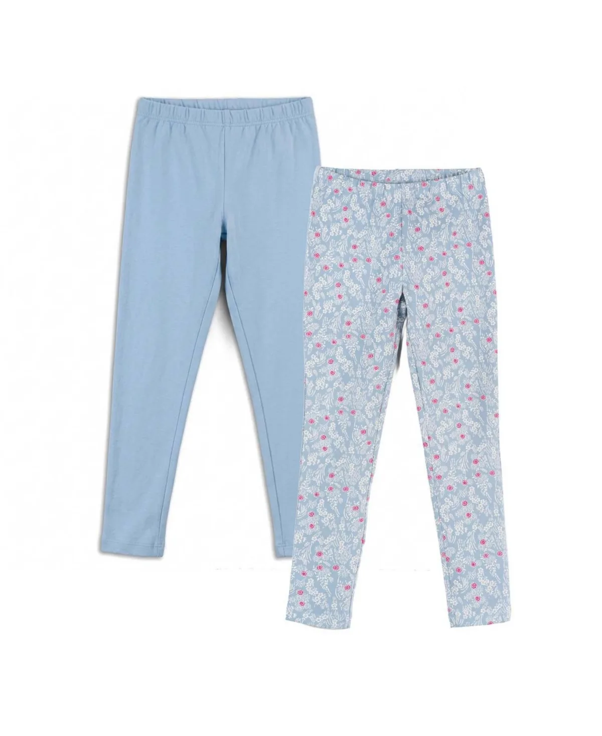 Reinforced-Knee Cotton Leggings 2-Piece Set by Mightly