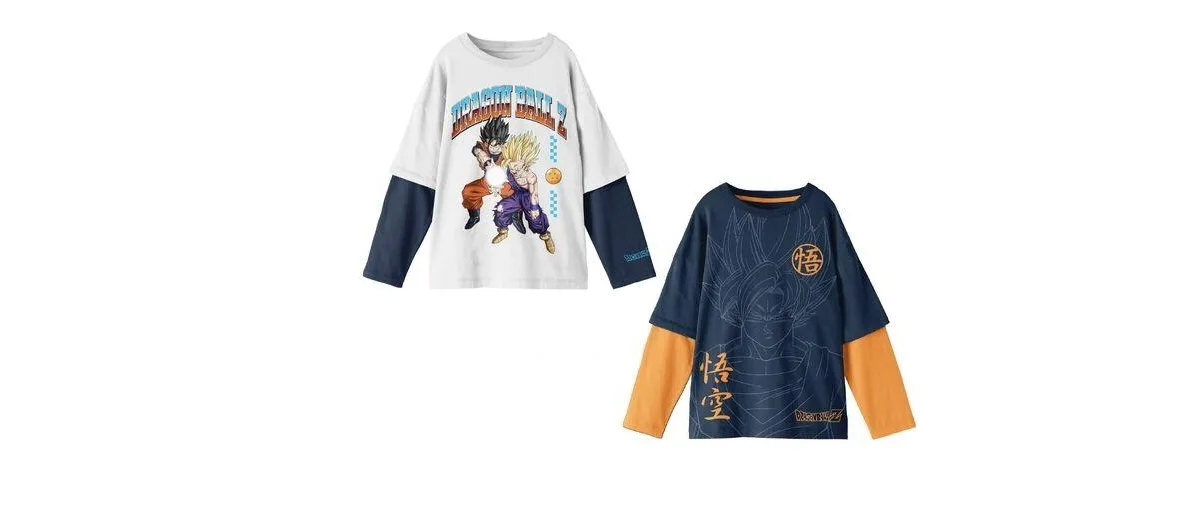 Dragon Ball Z Long Sleeve Graphic T-Shirts 2-Piece Set by Dragon