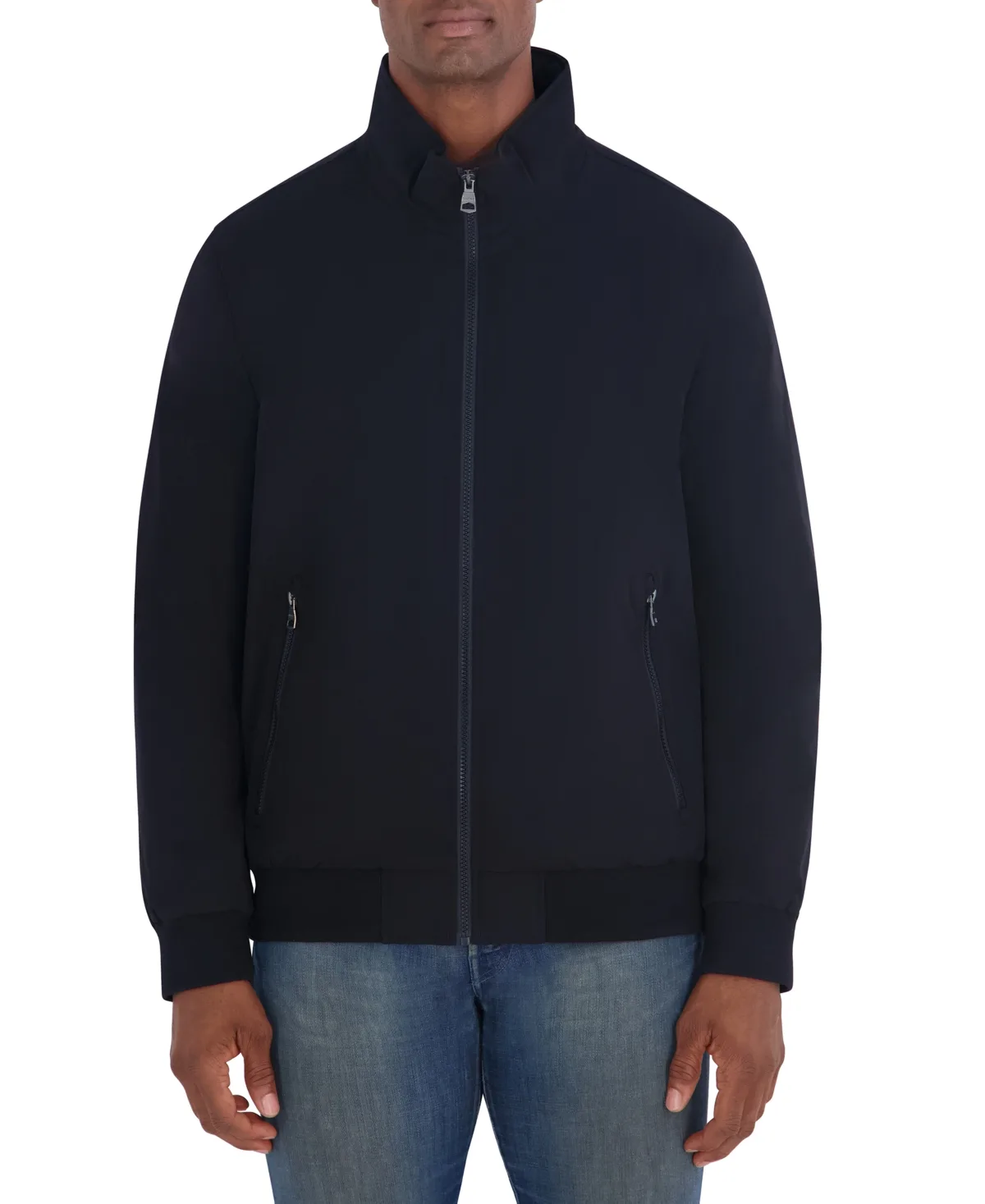 Fleece-Lined Regular-Fit Bomber Jacket