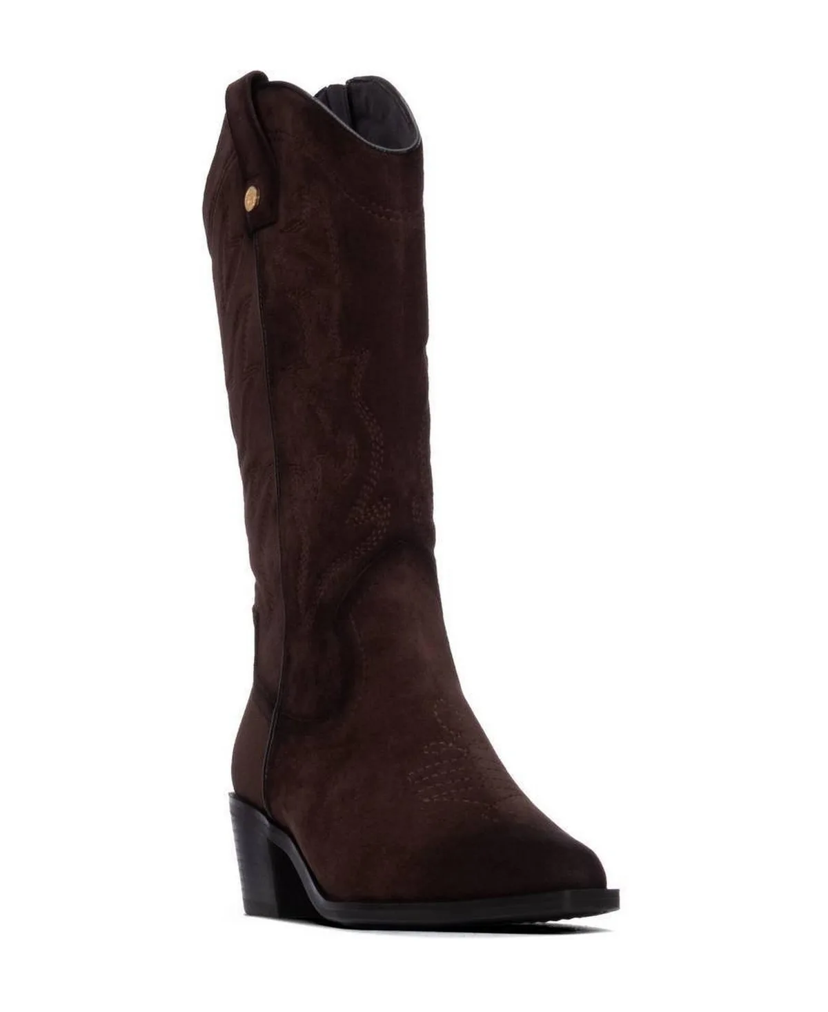 Suede Italian Western Boots