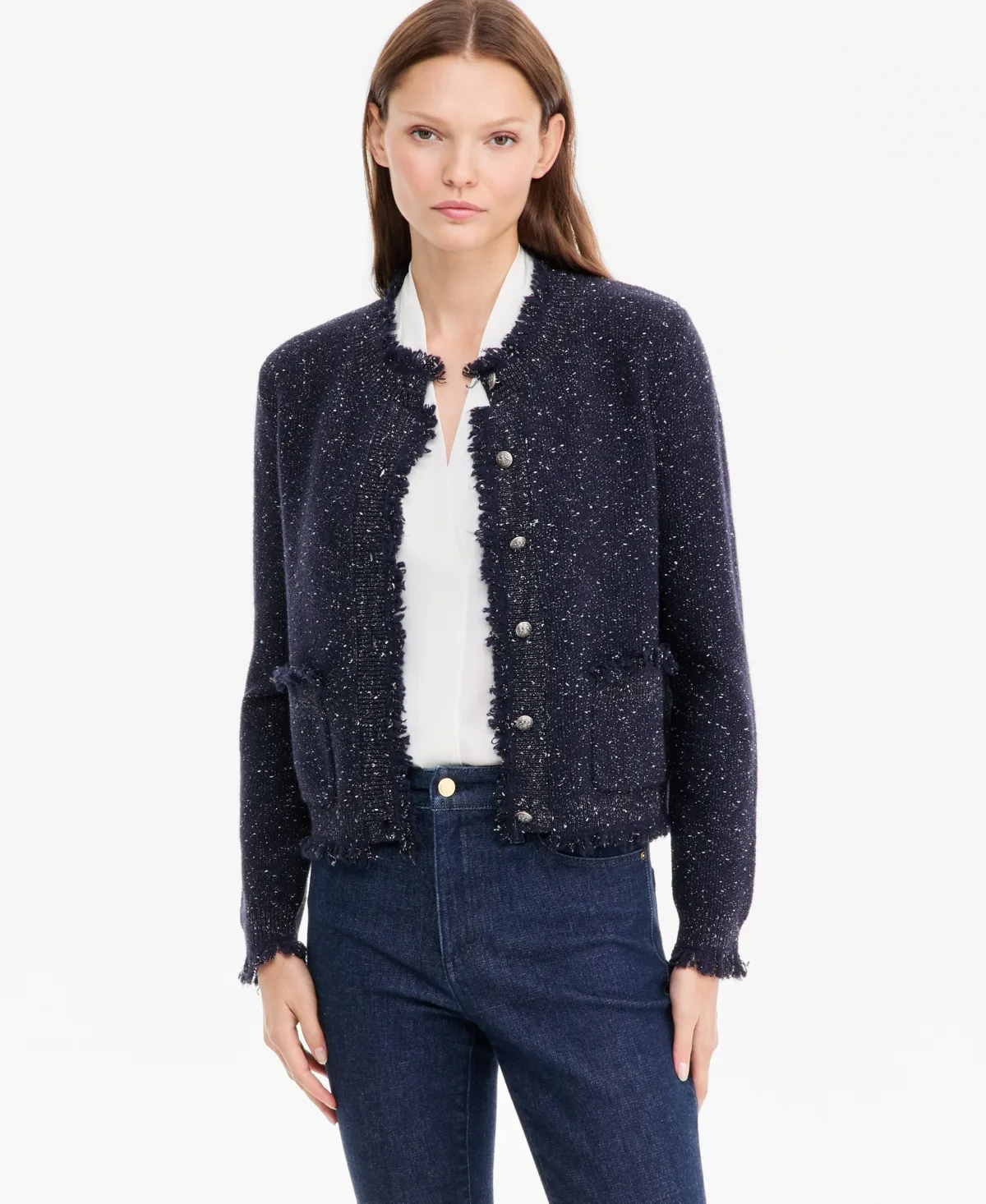 Beth Fringe Cardigan by Kobi Halperin