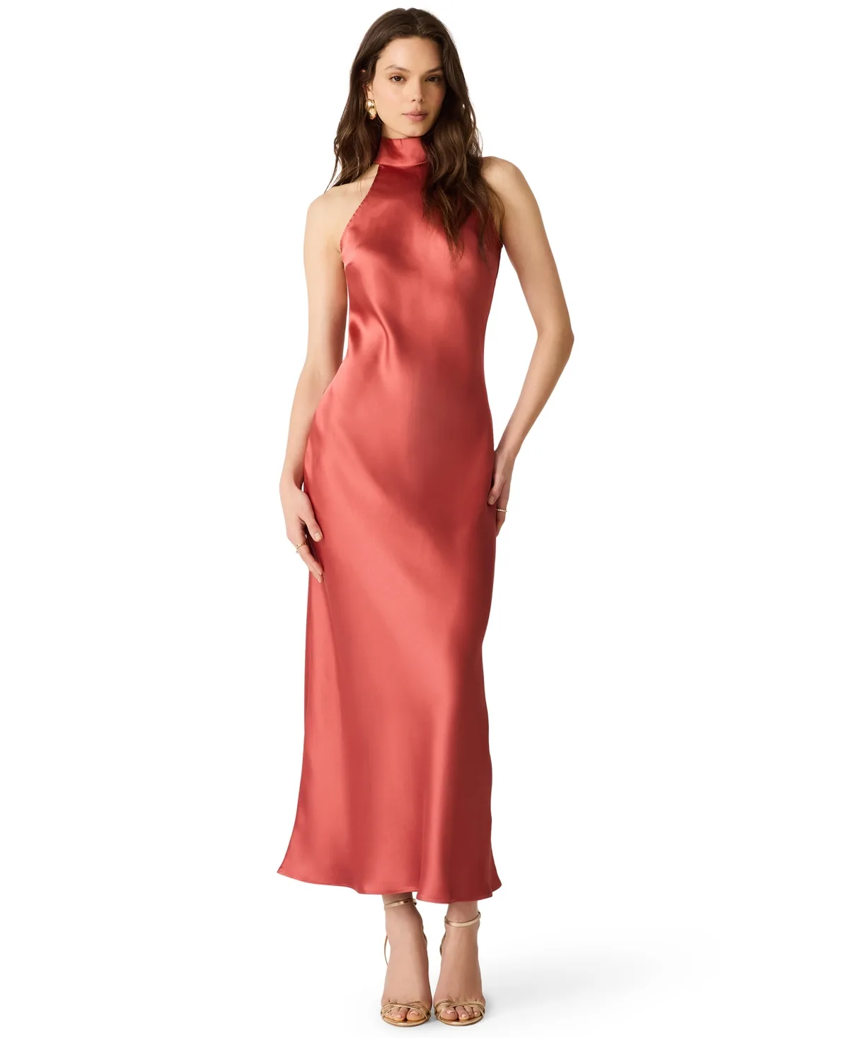 Lara Satin Maxi Dress by Steve Madden