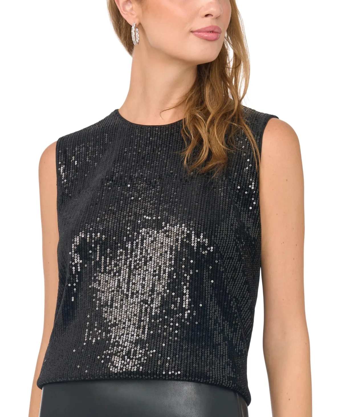Sequin Sleeveless Shell Top