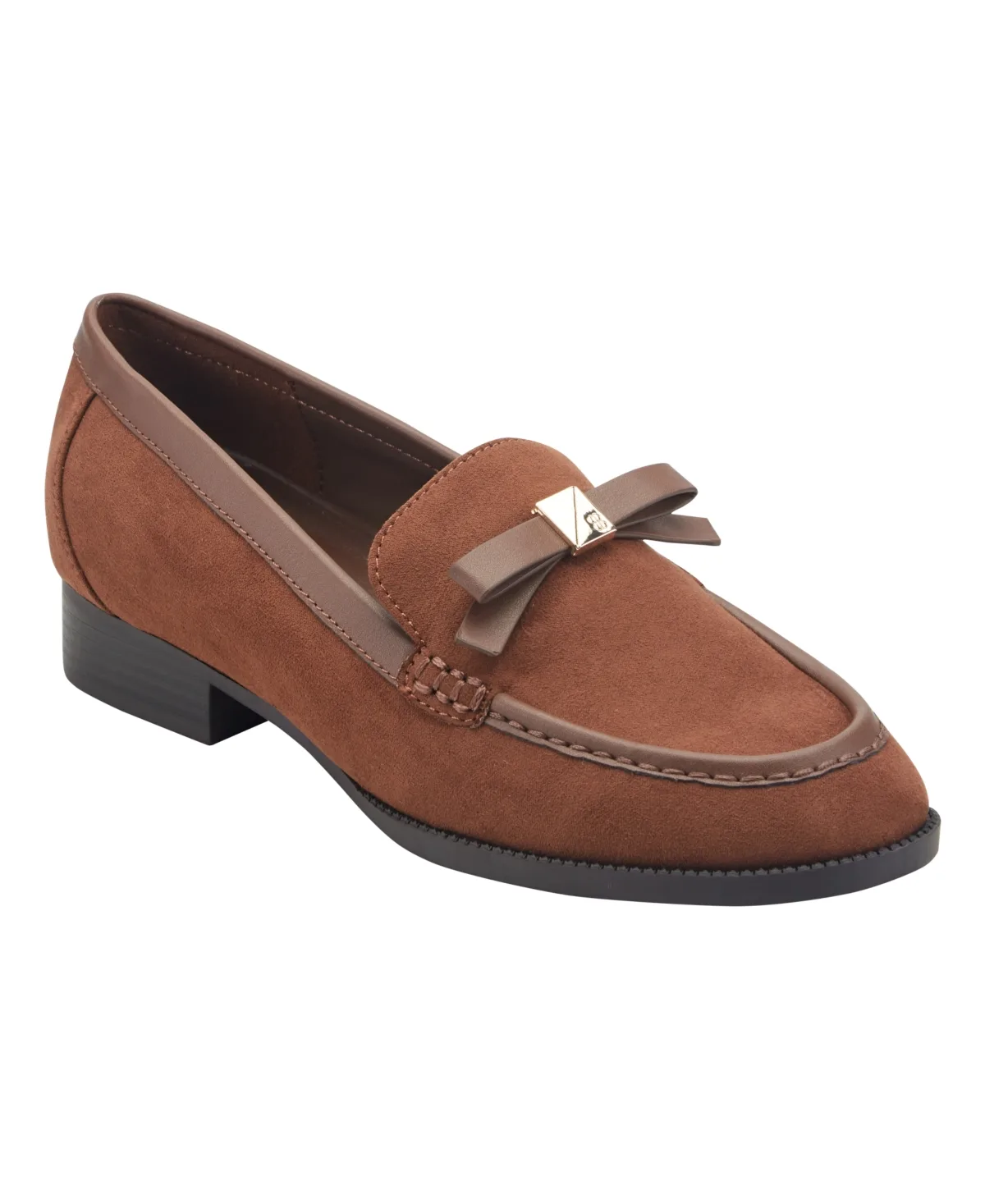 Ladeeda Bow Block Heel Dress Loafers by Bandolino