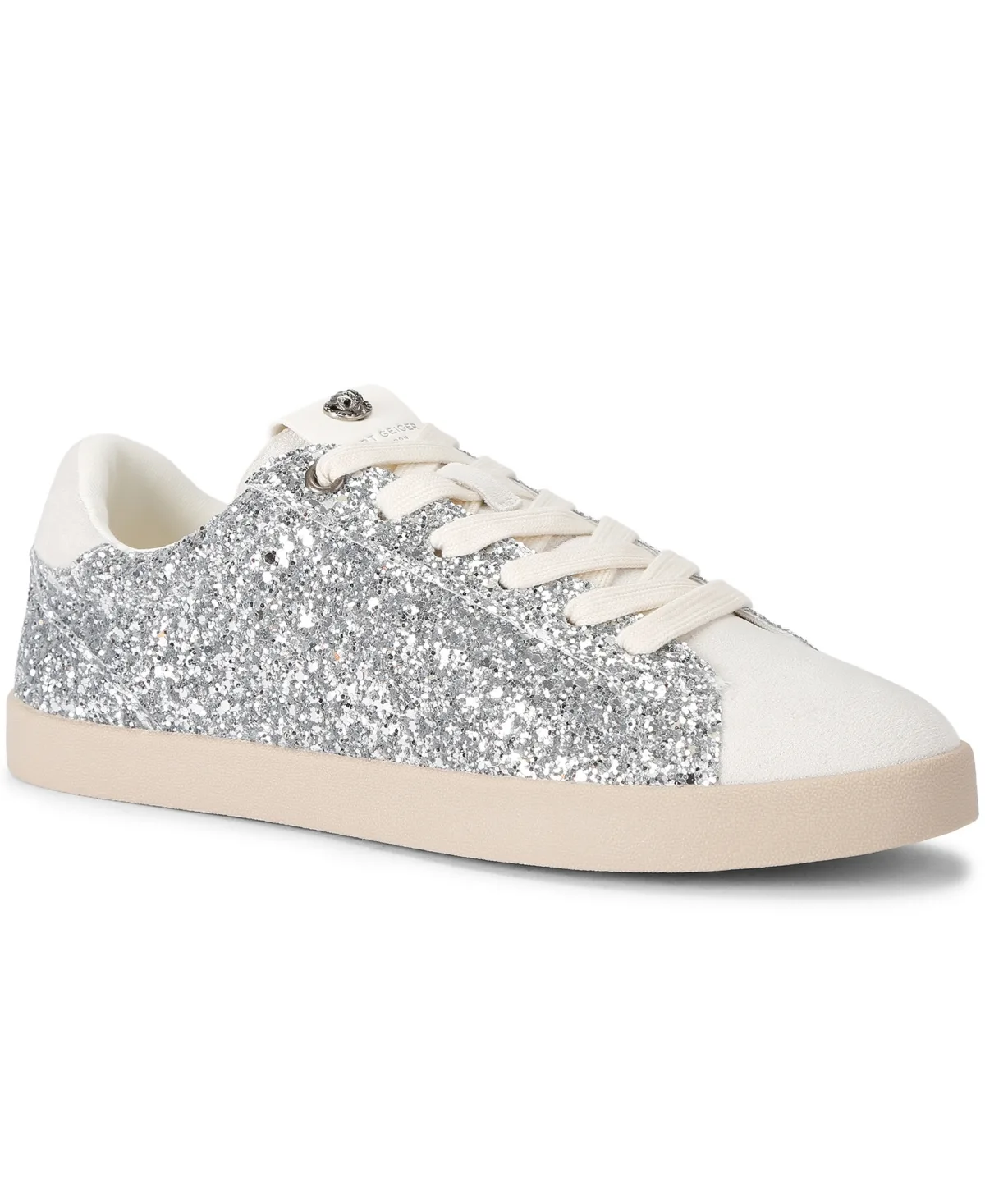 London Britton Glitter Round-Toe Sneakers