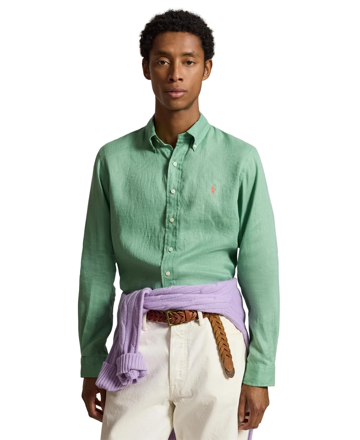 Classic Fit Linen Shirt by Polo Ralph Lauren