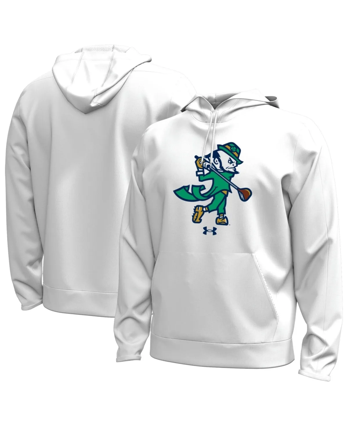Notre Dame Fighting Irish Golf Leprechaun Fleece Hoodie