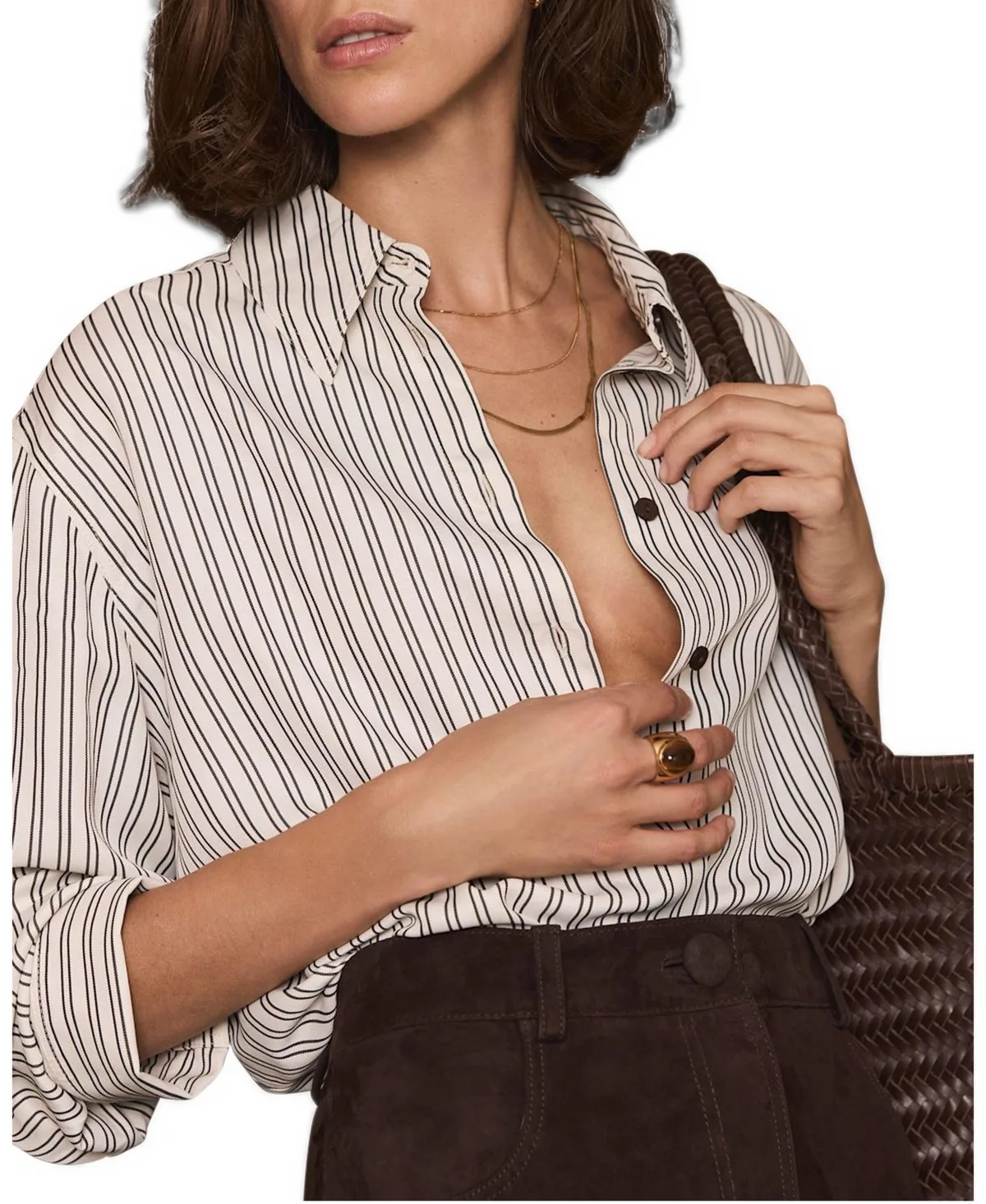 Long-Sleeve Striped Blouse by Mint Velvet