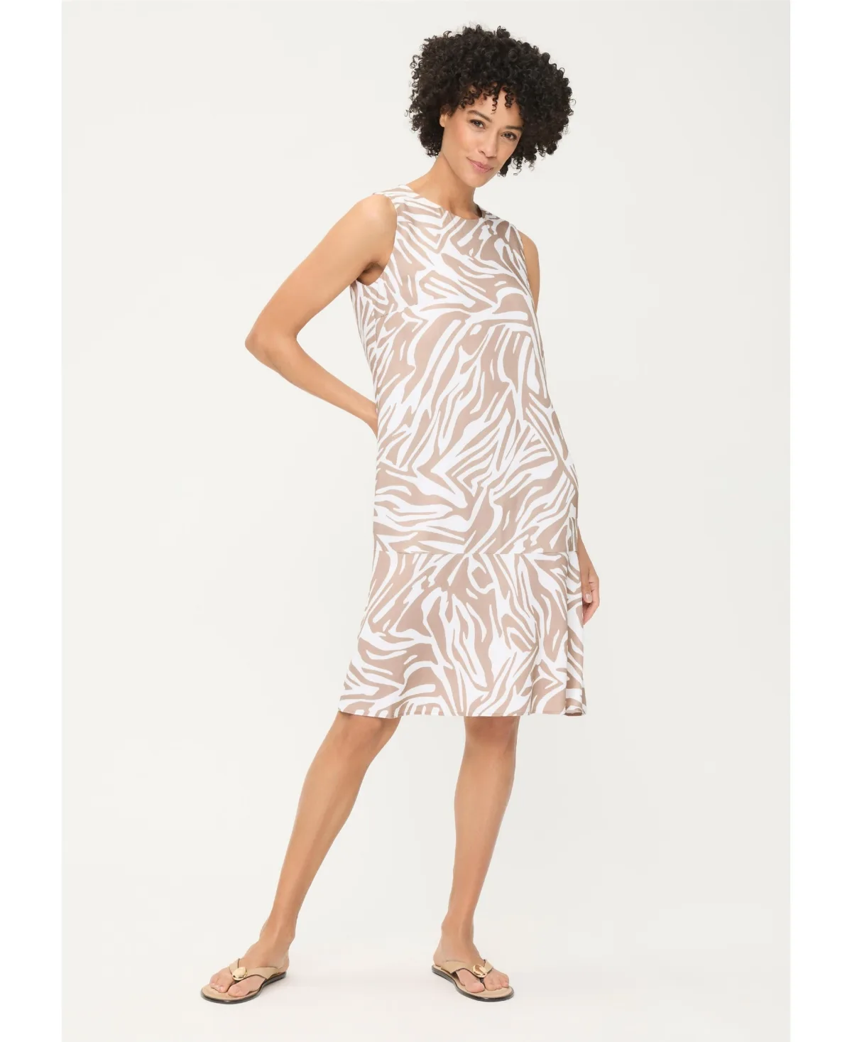 Neo Zebra Sleeveless Dress by Olsen