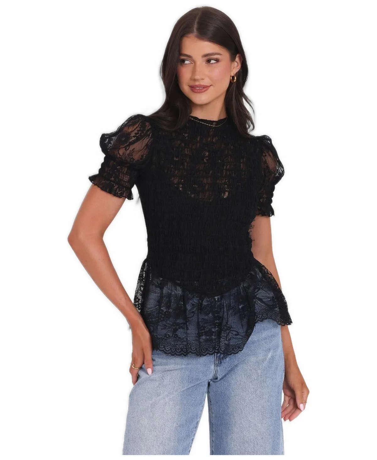 Adeline Peplum Top by Petal and Pup